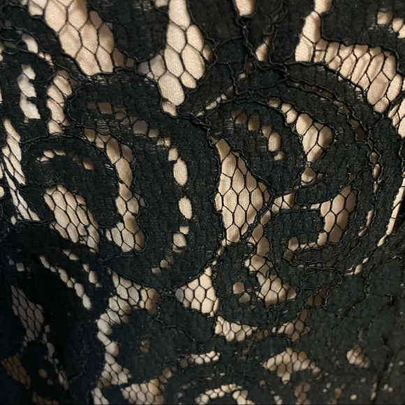 MSK BLACK LACE EVENING GOWN DRESS SIZE 8 - Picture 7 of 8